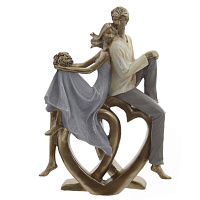 Фигурка декоративная "Влюбленная пара", L17 W7 H24 см оптом