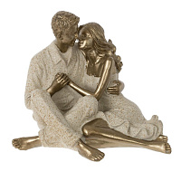 Фигурка декоративная "Влюбленная пара", L17 W9,5 H12 см оптом