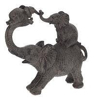 Фигурка декоративная "Слоны", L19 W8 H20 см оптом