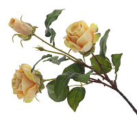 Цветок искусственный "Роза" (Real Touch), L20 W20 H70 см оптом