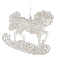 Украшение новогоднее "Лошадка", L11 W2,5 H9,5 см оптом