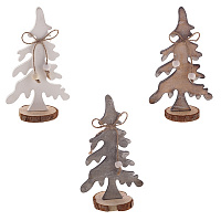 Фигурка декоративная "Елка", L9 W4,5 H16 см, 3в. Фигурка декоративная "Елка", L9 W4,5 H16 см, 3в. оптом