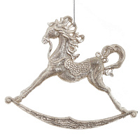 Украшение новогоднее "Лошадка", L14 W1 H12 см оптом