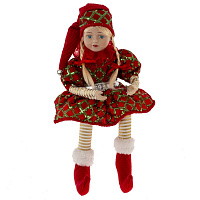 Игрушка набивная "Эльф" (муз, движ), L16 W14 H65/25 см оптом