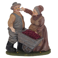Фигурка декоративная "Бабушка с дедушкой", L18 W14,5 H19,5 см оптом