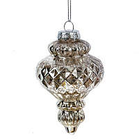 Украшение новогоднее "Капля", L7 W7 H12 см оптом