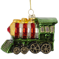 Украшение новогоднее "Паровоз", L10 W4,5 H7 см оптом