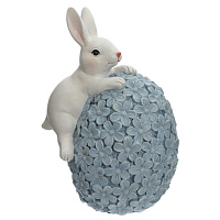Фигурка декоративная "Заяц с яйцом", L9 W7,5 H13 см оптом