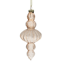 Украшение новогоднее "Сосулька", L6 W6 H16 см оптом