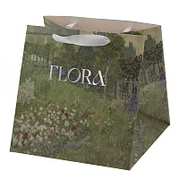 Пакет подарочный M (бумага 210г/м2, блок 12шт), L28 W28 H28 см оптом