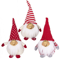 Игрушка набивная "Гном", L9 W7 H18 см, 3в. оптом