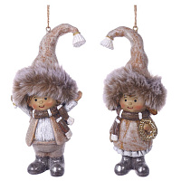 Фигурка декоративная подвесная  "Дети",  L6 W5 H13 см, 2в. оптом