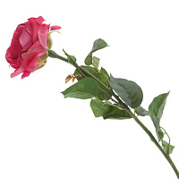 Цветок искусственный "Роза" (Real Touch), L18 W16 H67 см оптом