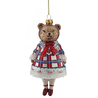 Украшение новогоднее "Медведь", L7 W7 H16,5 см оптом