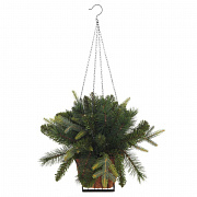 Кашпо хвойные новогодние